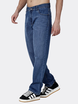 Faded Blue Loose Fit Denim