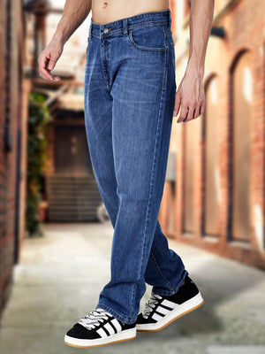 Faded Blue Loose Fit Denim