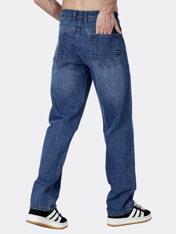 Faded Blue Loose Fit Denim