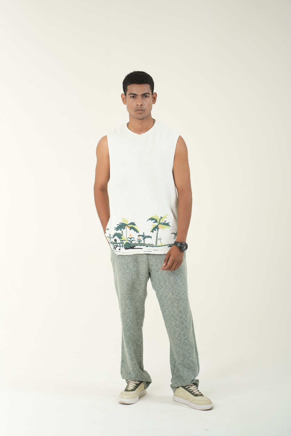 Coastal Ease Relaxed Trousers