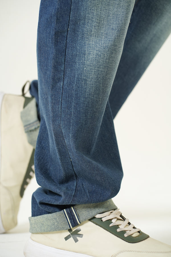 Indigo Affair Tinted Green Salvage Denim