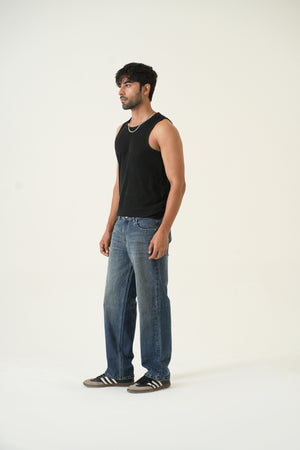 Indigo Affair Tinted Brown Loose Fit Denim