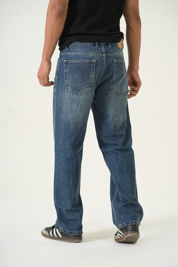 Indigo Affair Tinted Brown Loose Fit Denim