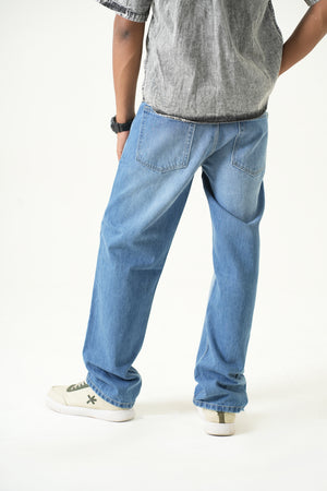 Indigo Affair Indigo Blue Loose Fit Denim