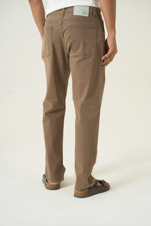 Indigo Affair Brown Straight Fit Denim