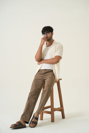 Indigo Affair Brown Straight Fit Denim