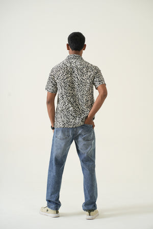 Indigo Affair Acid Wash Straight Fit Denim