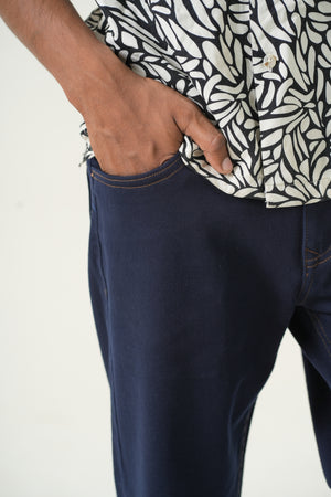 Indigo Affair Midnight Blue Straight Fit Denim