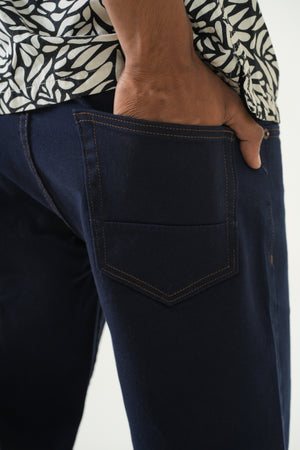 Indigo Affair Midnight Blue Straight Fit Denim