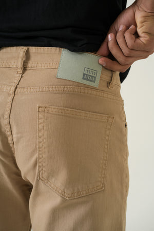 Indigo Affair Beige Straight Fit Denim