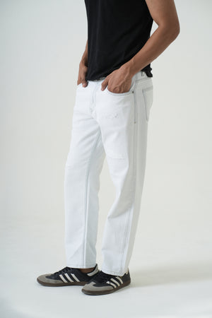 Indigo Affair Super Ice Ripped Comfort Fit Denim