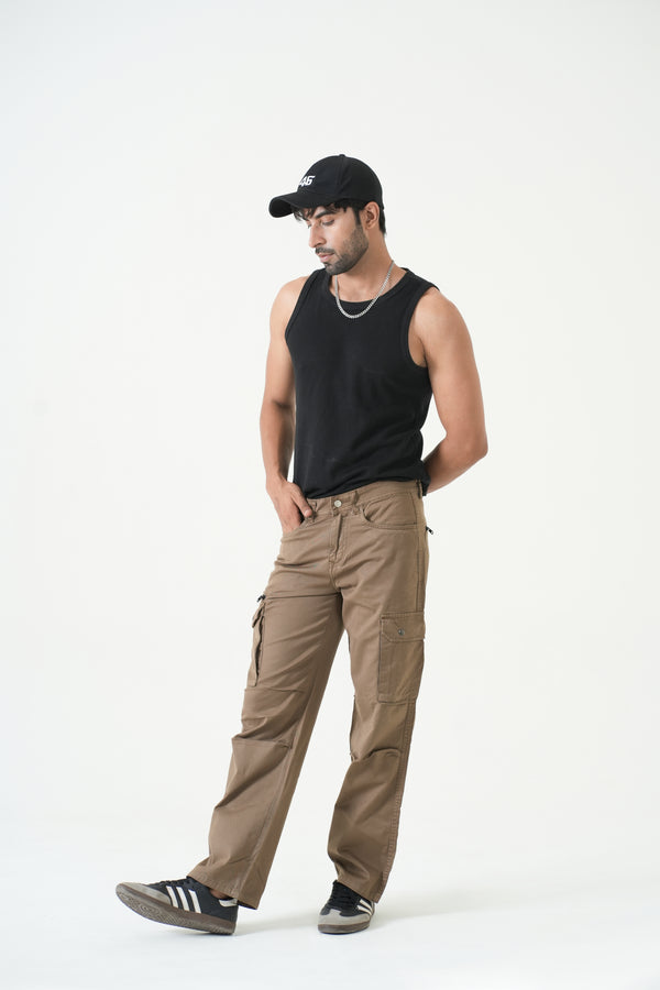 Indigo Affair EarthCore Loose Fit Cargo Denim