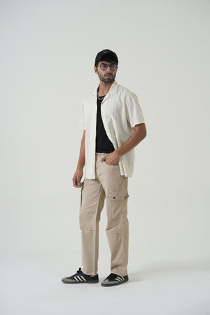 Indigo Affair Desert Drift Loose Fit Cargo Denim