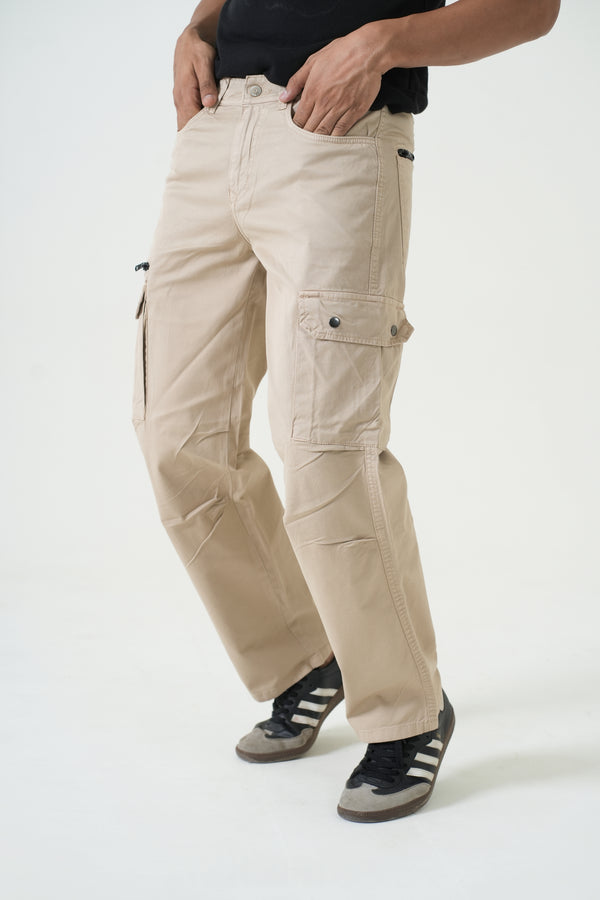 Indigo Affair Desert Drift Loose Fit Cargo Denim