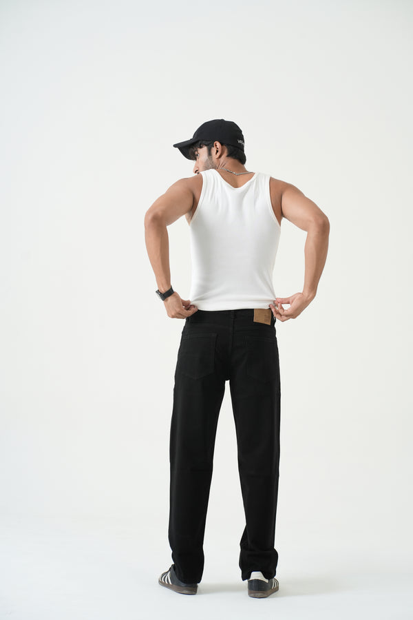 Indigo Affair Black Urban Classic Straight Fit Denim