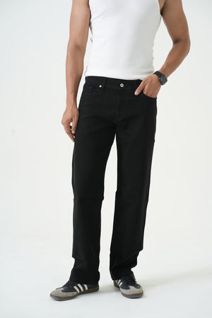 Indigo Affair Black Urban Classic Straight Fit Denim